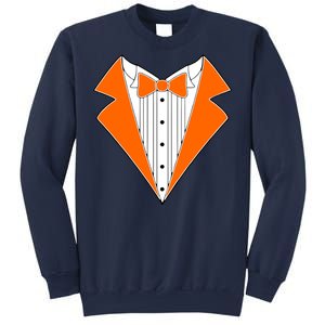 Orange Tuxedo Wedding Bachelor Prom Tux Sweatshirt