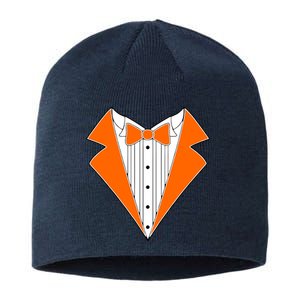 Orange Tuxedo Wedding Bachelor Prom Tux Sustainable Beanie