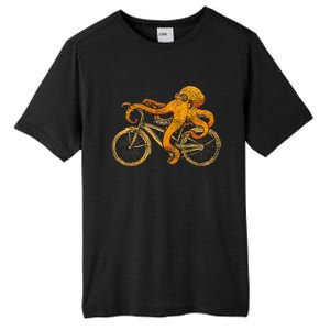 Octopus Riding Bicycle Octopus Tall Fusion ChromaSoft Performance T-Shirt