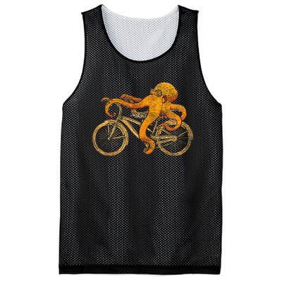 Octopus Riding Bicycle Octopus Mesh Reversible Basketball Jersey Tank