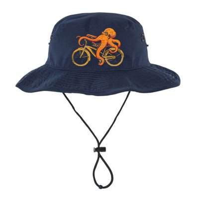 Octopus Riding Bicycle Octopus Legacy Cool Fit Booney Bucket Hat