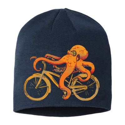 Octopus Riding Bicycle Octopus Sustainable Beanie