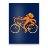 Octopus Riding Bicycle Octopus Poster