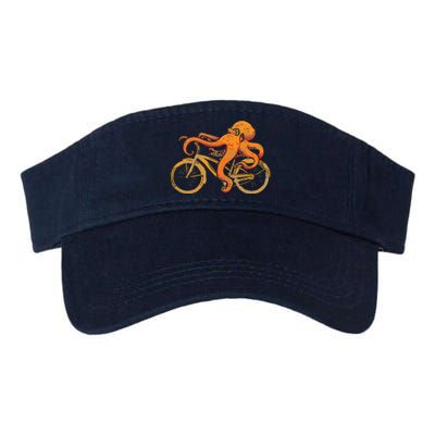 Octopus Riding Bicycle Octopus Valucap Bio-Washed Visor