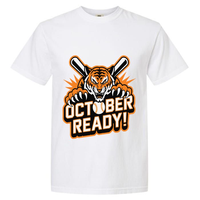 October Ready Baseball Tiger Fan Garment-Dyed Heavyweight T-Shirt