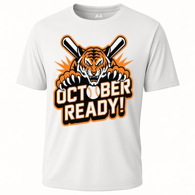 October Ready Baseball Tiger Fan Cooling Performance Crew T-Shirt