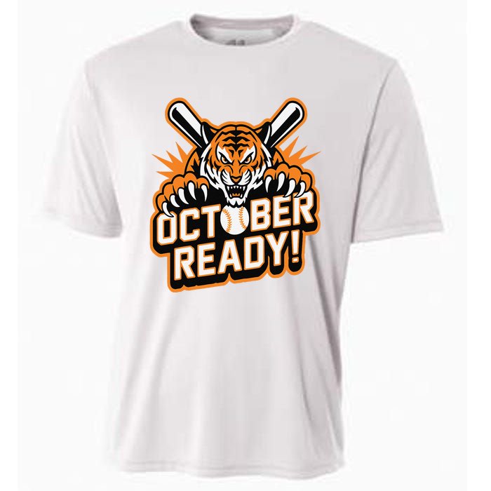 October Ready Baseball Tiger Fan Cooling Performance Crew T-Shirt