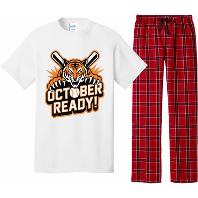 October Ready Baseball Tiger Fan Pajama Set