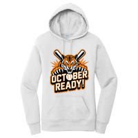 October Ready Baseball Tiger Fan Women's Pullover Hoodie