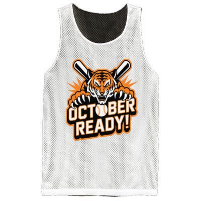 October Ready Baseball Tiger Fan Mesh Reversible Basketball Jersey Tank