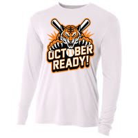 October Ready Baseball Tiger Fan Cooling Performance Long Sleeve Crew