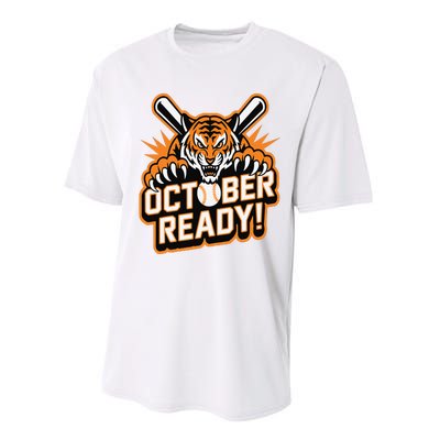 October Ready Baseball Tiger Fan Performance Sprint T-Shirt