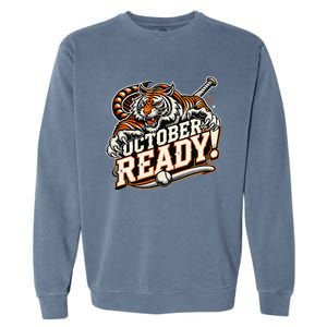 October Ready Baseball Tiger Fan Garment-Dyed Sweatshirt