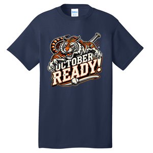 October Ready Baseball Tiger Fan Tall T-Shirt