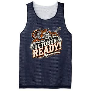 October Ready Baseball Tiger Fan Mesh Reversible Basketball Jersey Tank