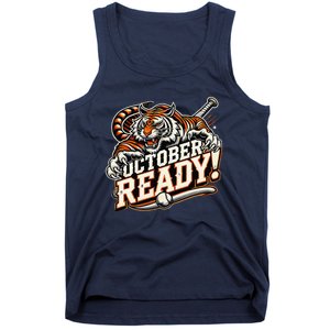 October Ready Baseball Tiger Fan Tank Top