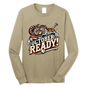 October Ready Baseball Tiger Fan Long Sleeve Shirt