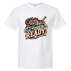 October Ready Baseball Tiger Fan Garment-Dyed Heavyweight T-Shirt