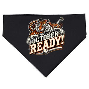 October Ready Baseball Tiger Fan USA-Made Doggie Bandana