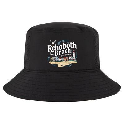 Ocean Rehoboth Beach Delaware Coastal Town Vibe Cool Comfort Performance Bucket Hat