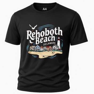 Ocean Rehoboth Beach Delaware Coastal Town Vibe Performance Shirt
