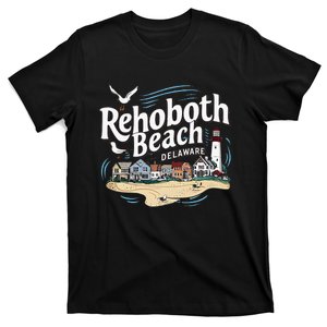 Ocean Rehoboth Beach Delaware Coastal Town Vibe T-Shirt