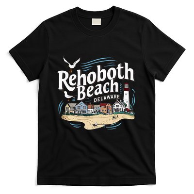 Ocean Rehoboth Beach Delaware Coastal Town Vibe T-Shirt