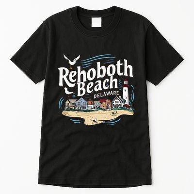 Ocean Rehoboth Beach Delaware Coastal Town Vibe Tall T-Shirt
