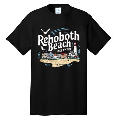 Ocean Rehoboth Beach Delaware Coastal Town Vibe Tall T-Shirt