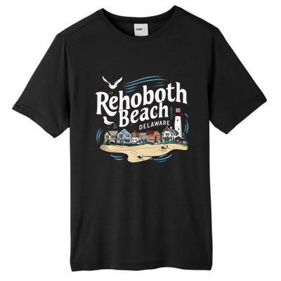 Ocean Rehoboth Beach Delaware Coastal Town Vibe Tall Fusion ChromaSoft Performance T-Shirt