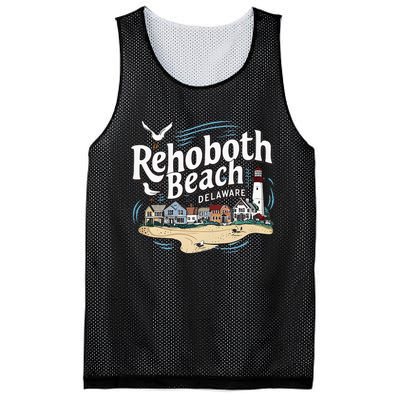 Ocean Rehoboth Beach Delaware Coastal Town Vibe Mesh Reversible Basketball Jersey Tank