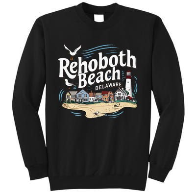 Ocean Rehoboth Beach Delaware Coastal Town Vibe Tall Sweatshirt