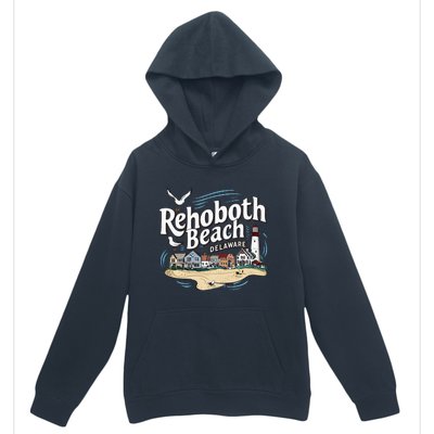 Ocean Rehoboth Beach Delaware Coastal Town Vibe Urban Pullover Hoodie