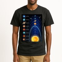 Orbiting Solar System Diagram Tall T-Shirt
