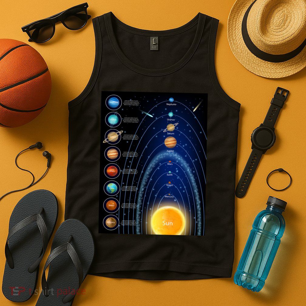 Orbiting Solar System Diagram Tank Top