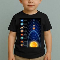 Orbiting Solar System Diagram Toddler T-Shirt