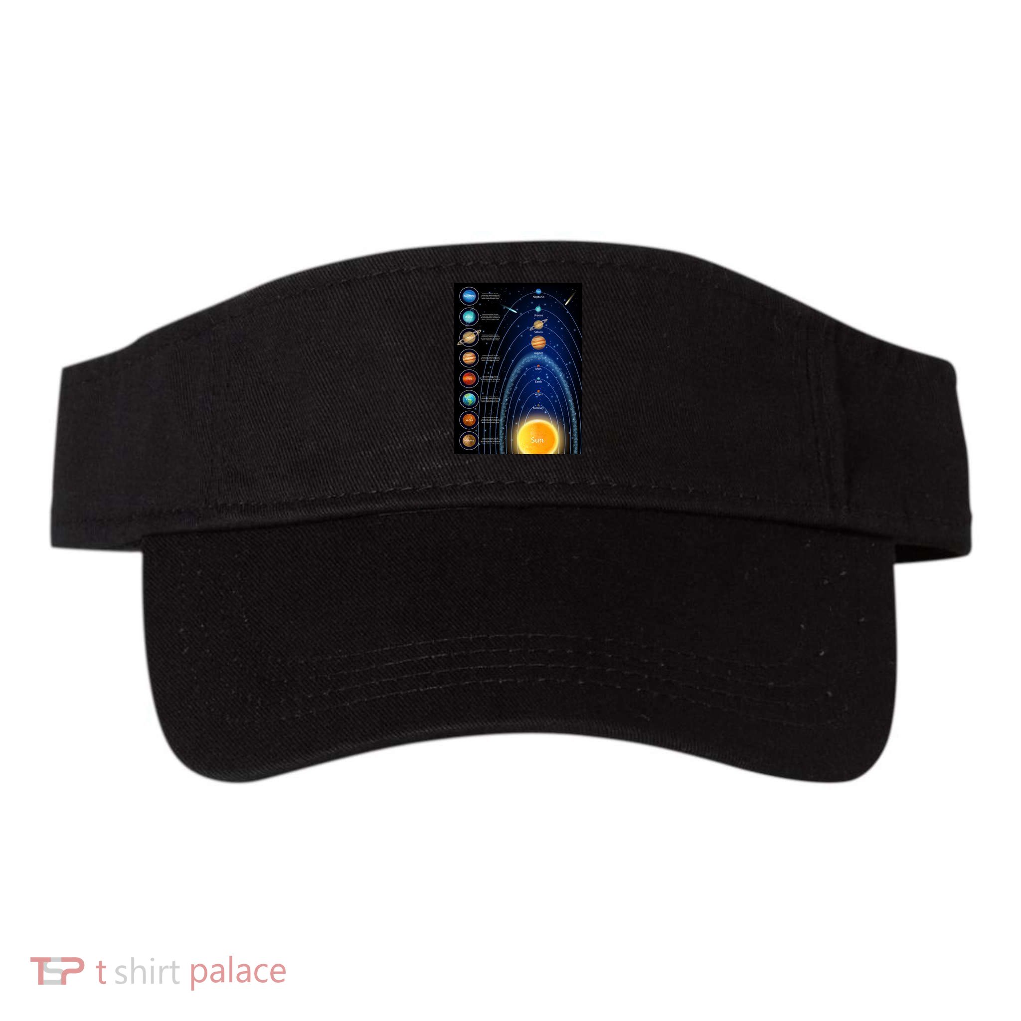 Orbiting Solar System Diagram Valucap Bio-Washed Visor