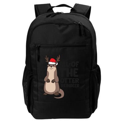 Otter Reindeer Christmas All Of The Otter Reindeer Gift Backpack