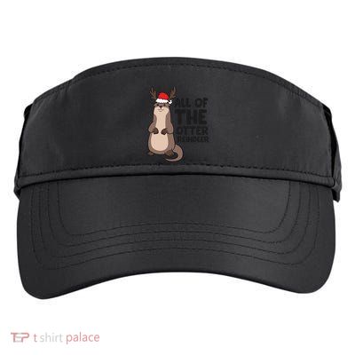 Otter Reindeer Christmas All Of The Otter Reindeer Gift Adult Drive Performance Visor