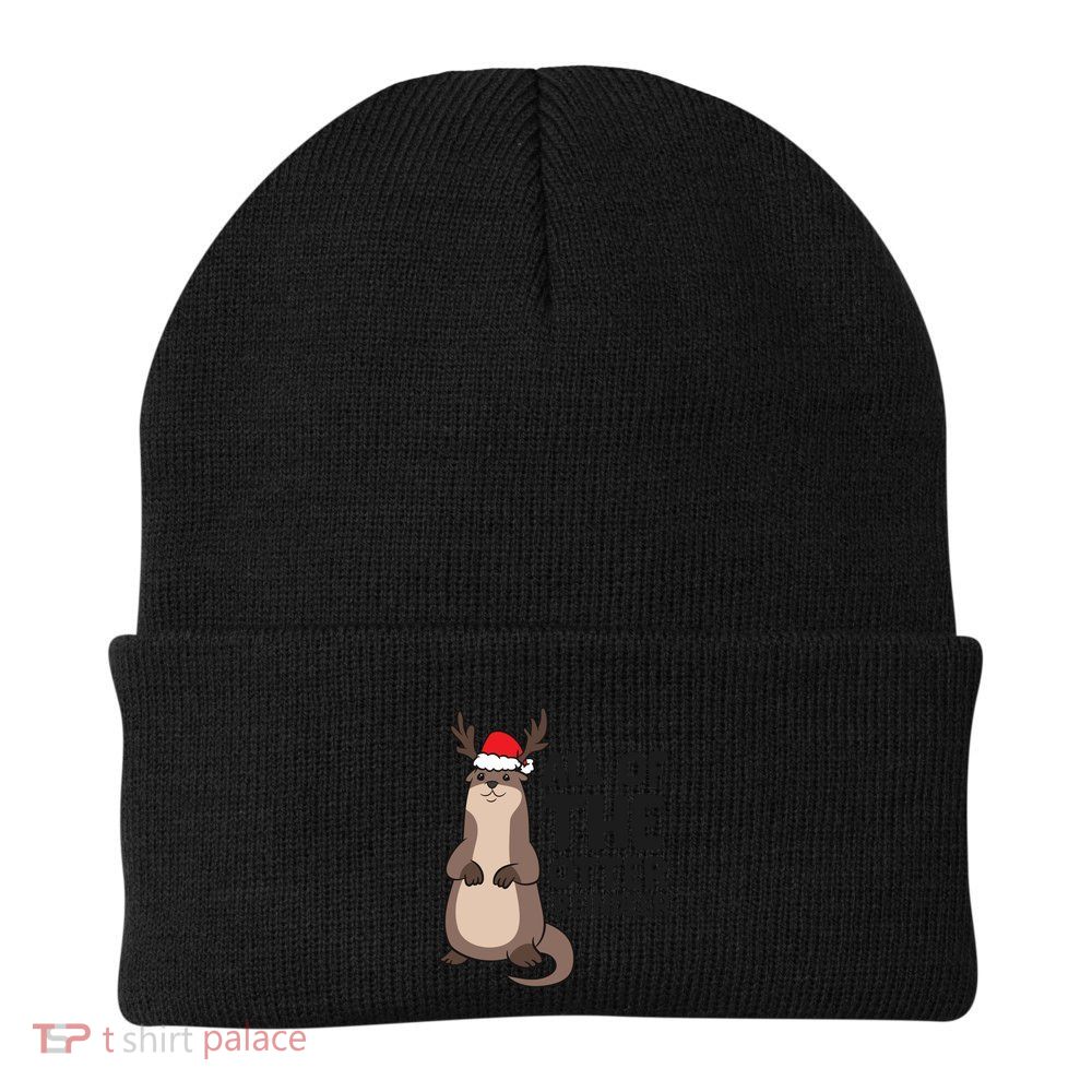 Otter Reindeer Christmas All Of The Otter Reindeer Gift Beanie