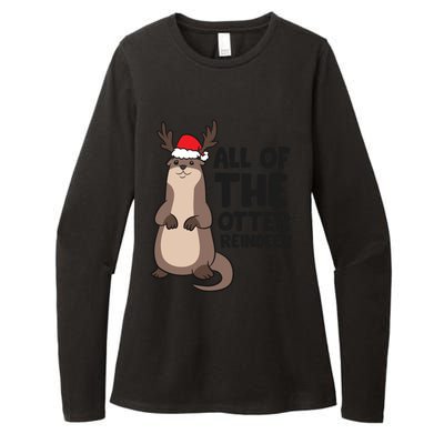 Otter Reindeer Christmas All Of The Otter Reindeer Gift Womens CVC Long Sleeve Shirt