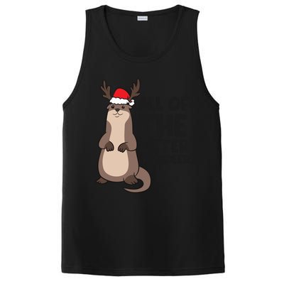 Otter Reindeer Christmas All Of The Otter Reindeer Gift PosiCharge Competitor Tank