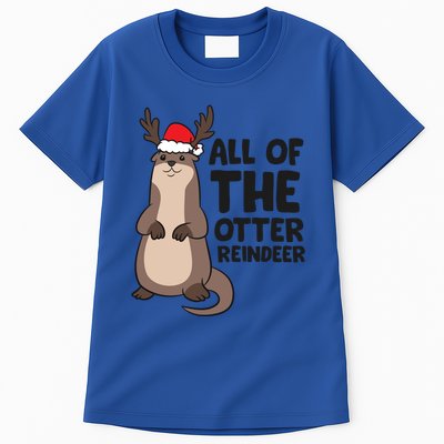 Otter Reindeer Christmas All Of The Otter Reindeer Gift Tall T-Shirt
