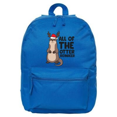 Otter Reindeer Christmas All Of The Otter Reindeer Gift 16 in Basic Backpack