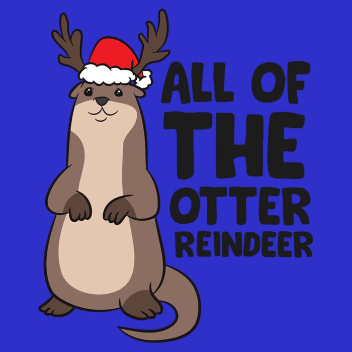 Otter Reindeer Christmas All Of The Otter Reindeer Gift 16 in Basic Backpack