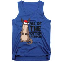 Otter Reindeer Christmas All Of The Otter Reindeer Gift Tank Top