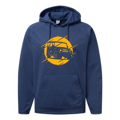 Off Road Cars Classic Performance Fleece Hoodie