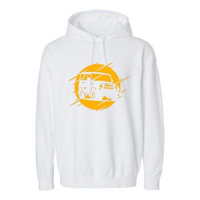 Off Road Cars Classic Garment-Dyed Fleece Hoodie