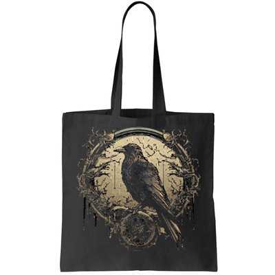 Odin Raven Celtic Viking Valhalla Pagan Tote Bag