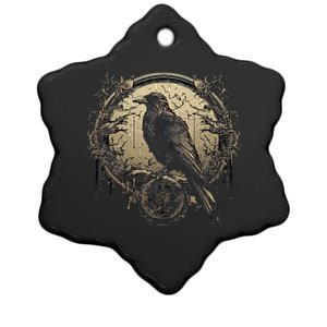 Odin Raven Celtic Viking Valhalla Pagan Ceramic Star Ornament